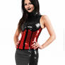 Victoria Justice latex fake 06 v34 black and red