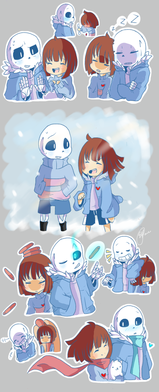 Undertale Doodles : Sans and Frisk