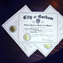 CUSTOM certificate from Gotham TV show