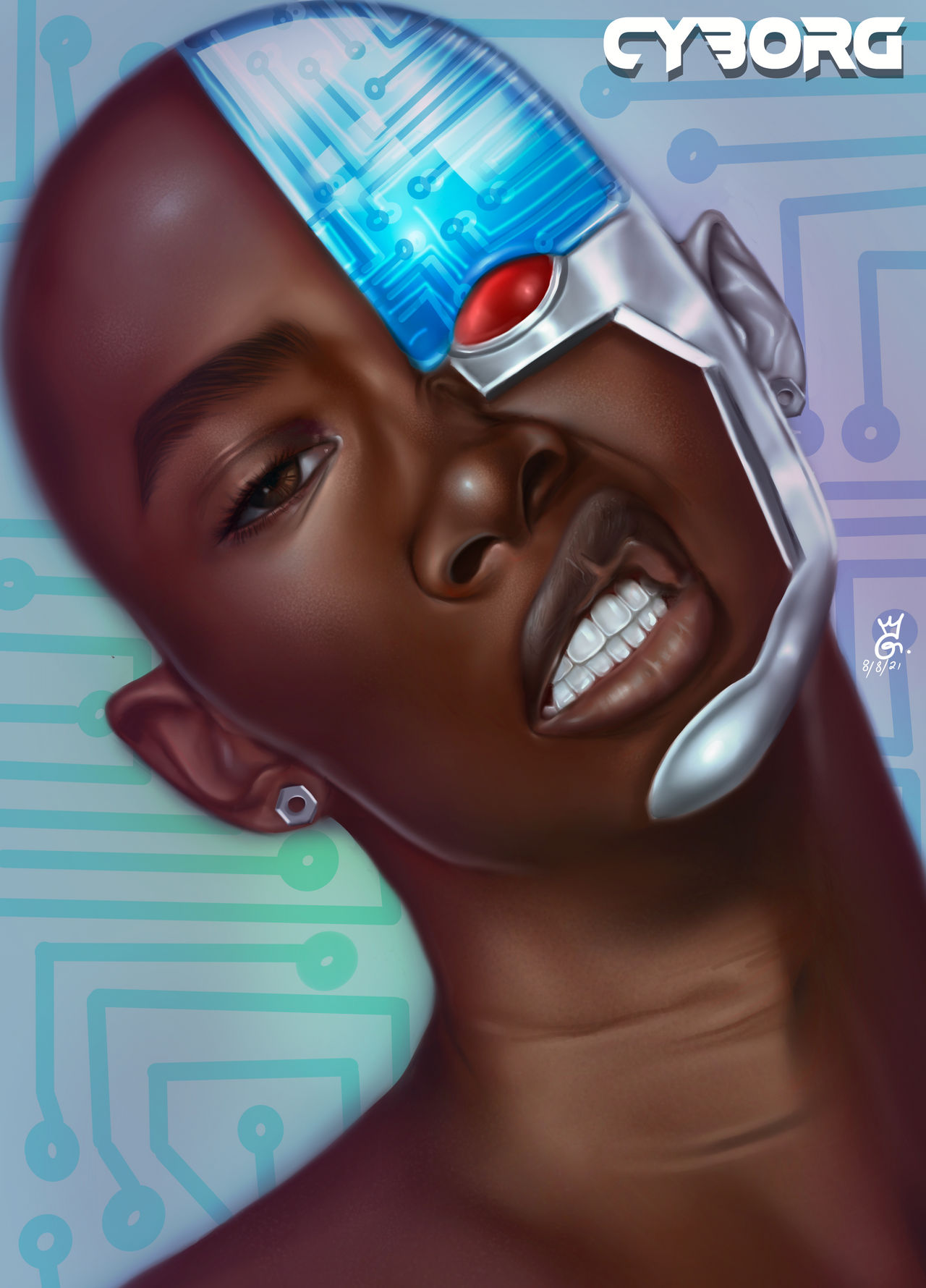 Cyborg by GawdessArt on DeviantArt