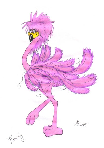 Frenky the flamingo