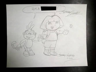 Dora and Boots Sketch