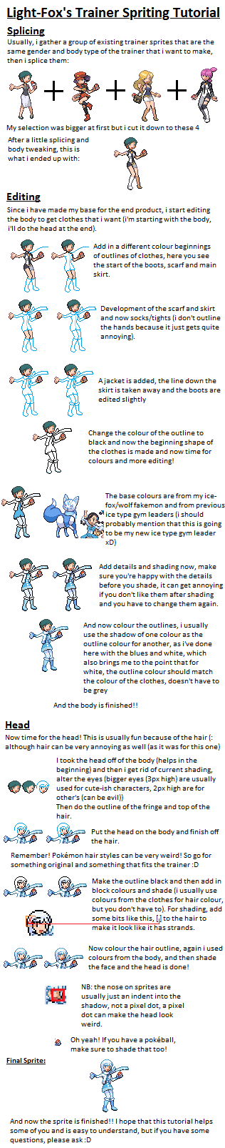 Line Sprite Tutorials Trainer Sprite Tutorial by Light-Fox on DeviantArt