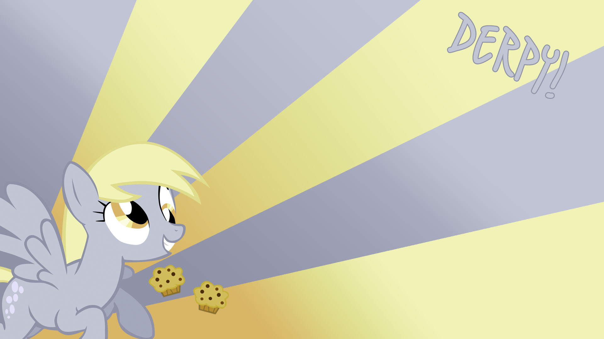 Derpy Hooves Loves Muffins Wallpaper