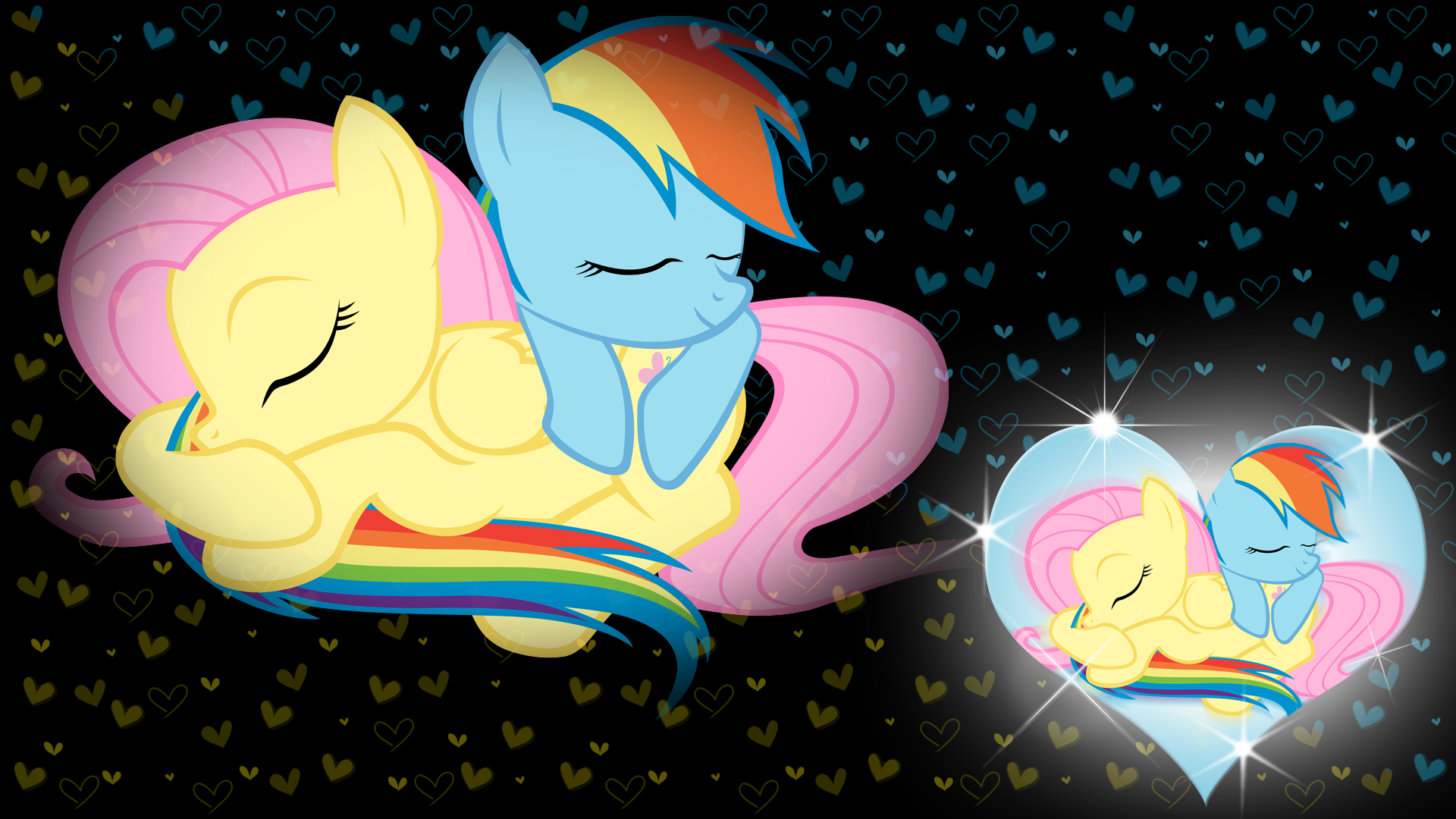 Rainbow Dash x Fluttershy Wallpaper