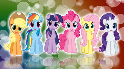 My Little Pony FIM Mane 6 'Colors!' Wallpaper