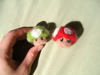 Needle Felted Mushrooms