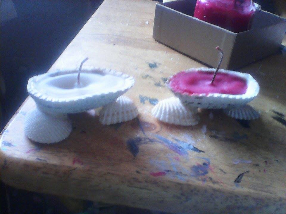 Seashell Candles