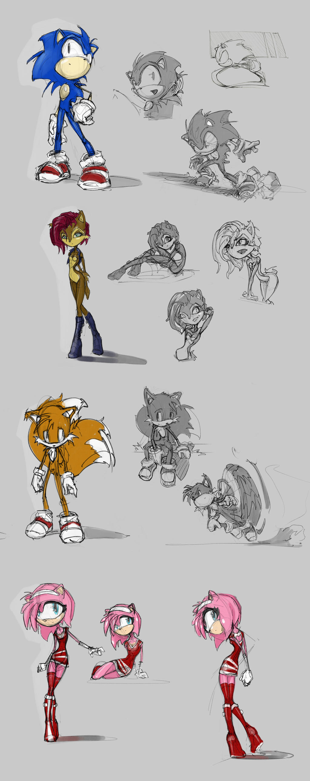 Sonic Character sketches