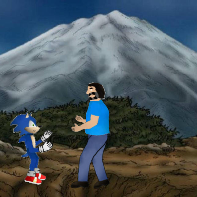 sonic meets steve by kinggemini2025 on DeviantArt