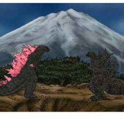 Evolved Godzilla vs minus one Godzilla