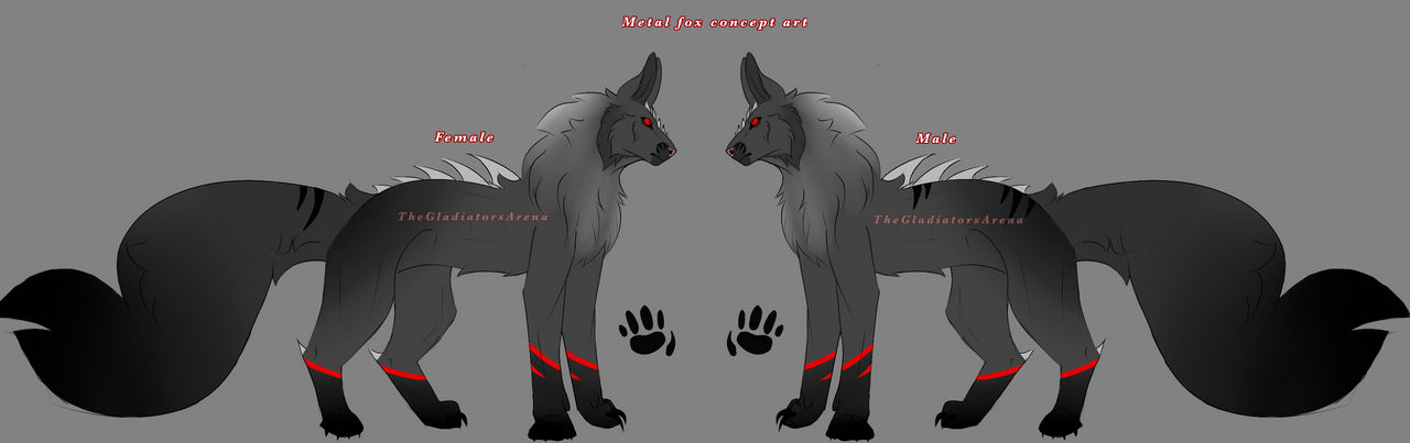 Metallic Fox Metal fox species concept art by TheGladiatorsArena on DeviantArt