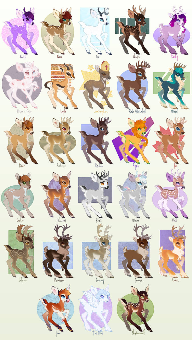 Deerb Recolors Batch #1 by Shadowwolf