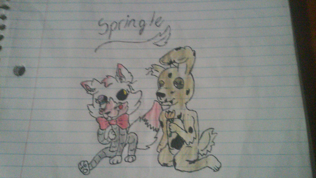 springtrap x mangle by joltick on DeviantArt
