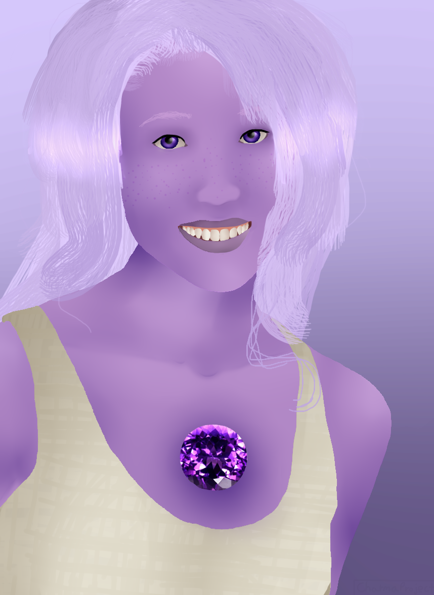 Amethyst Deviantart Amethyst painting by CharmaProject on DeviantArt