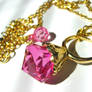 Fuchsia Gem Ring necklace