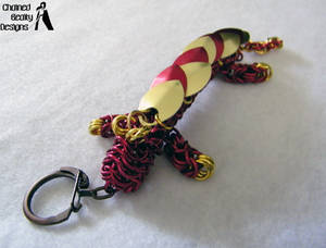 Red and Gold Dragon Keychain