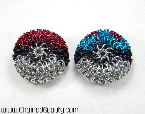 Pokeball Chainmaille Footbags