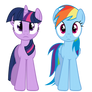 Twilight And Rainbow Dash