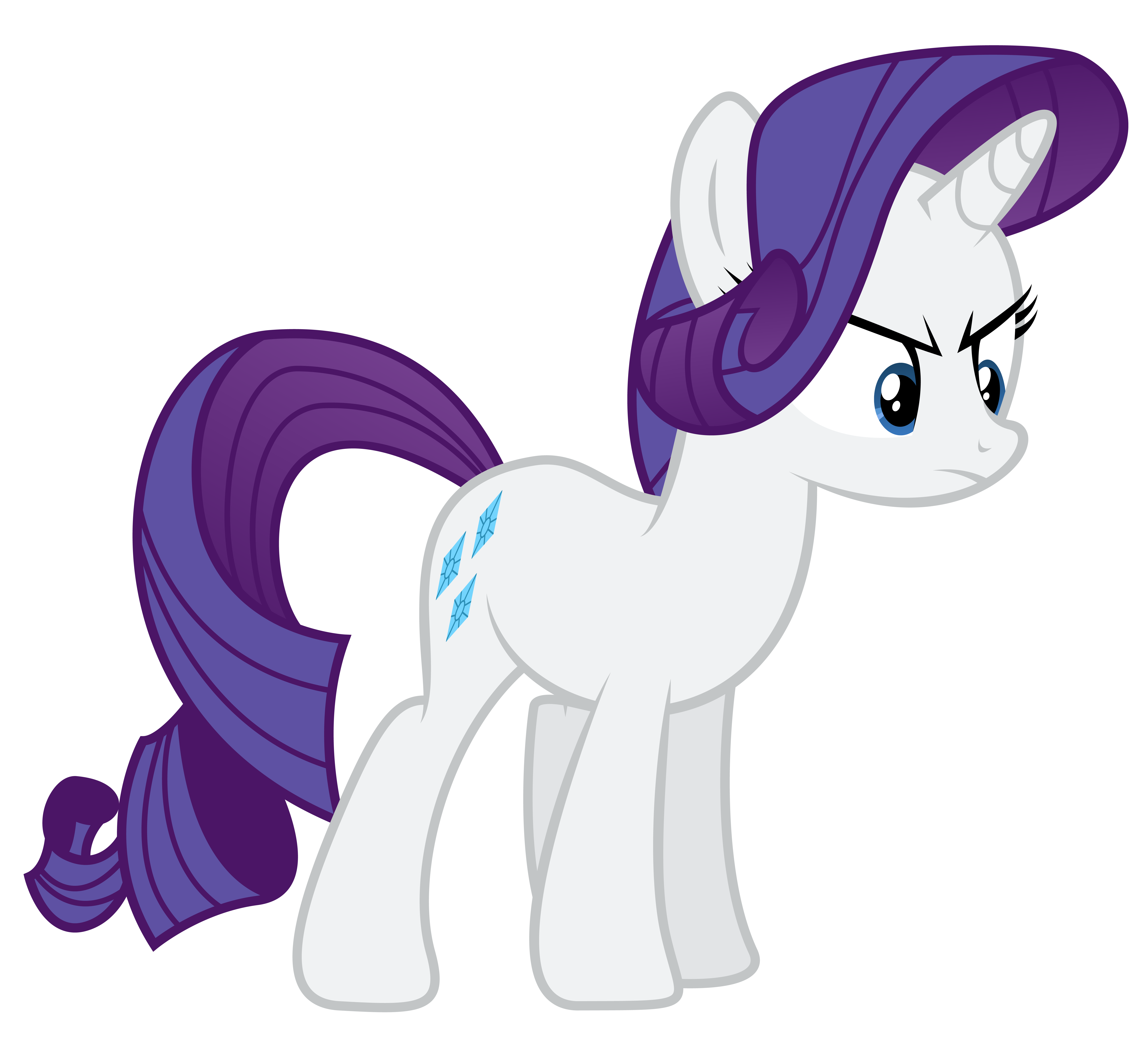 Angry Rarity Vector.