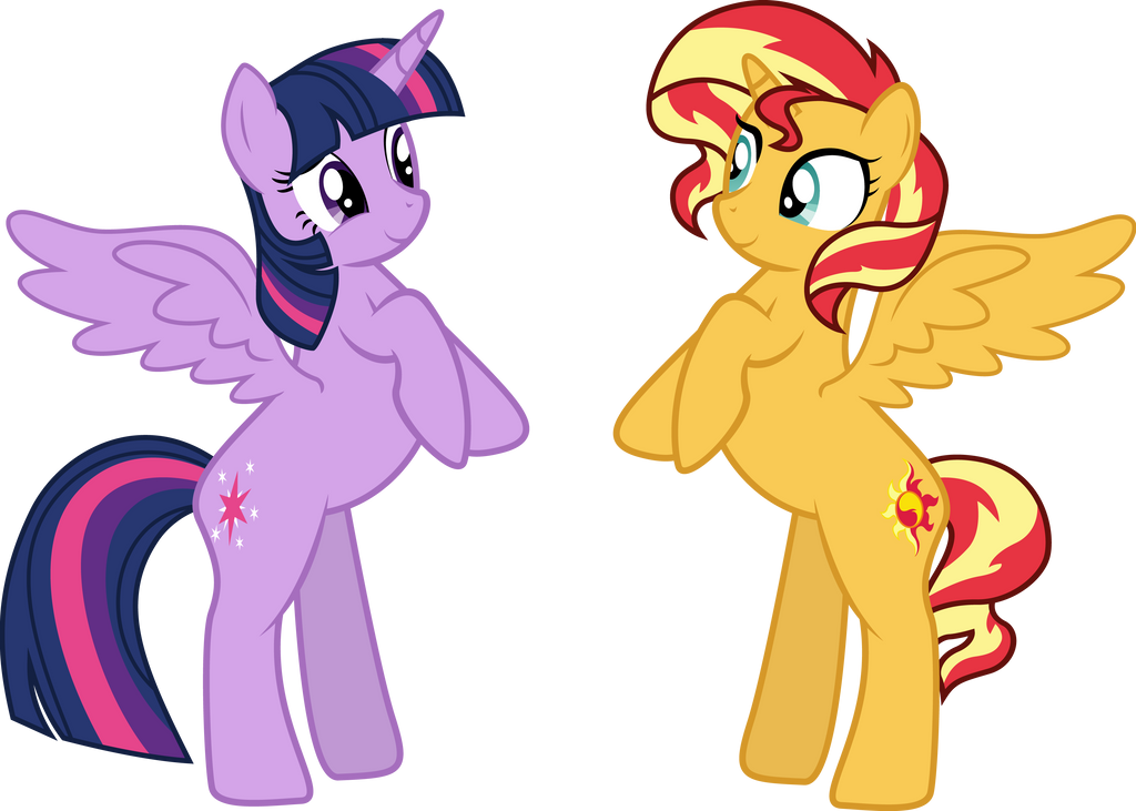 Sunset Shimmer and Twilight [COM]