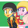 (DR) Teen Cadence and Sunset Shimmer