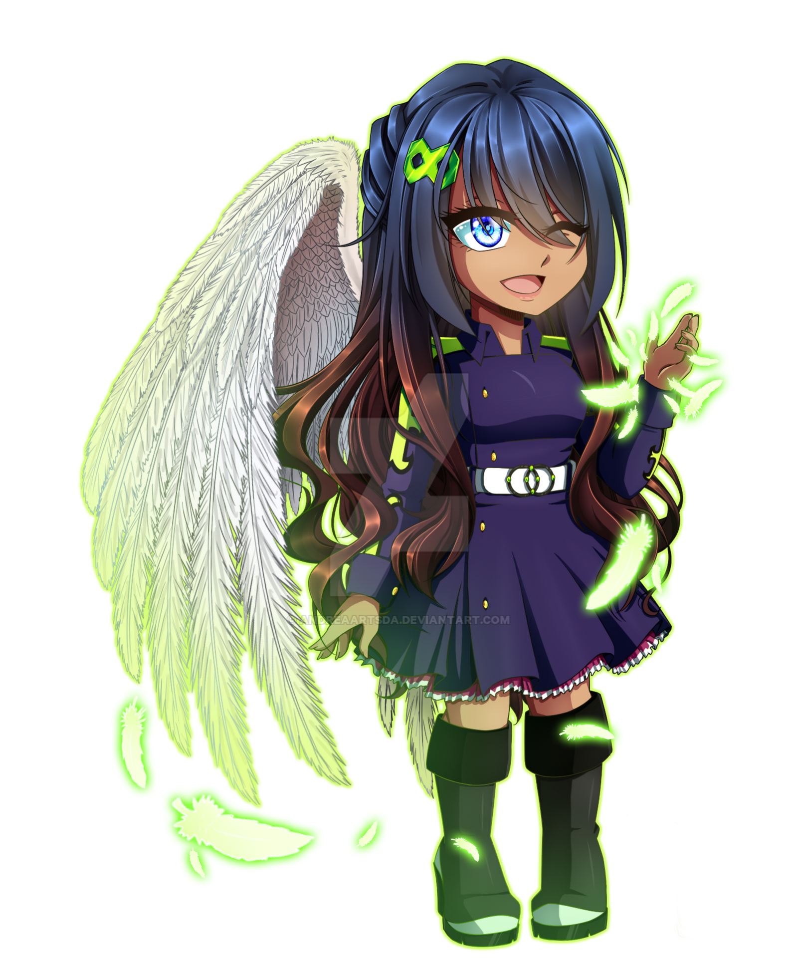 Greenatt FT| X792 Andrea Greenatt chibi by AndreaArtsDA on DeviantArt