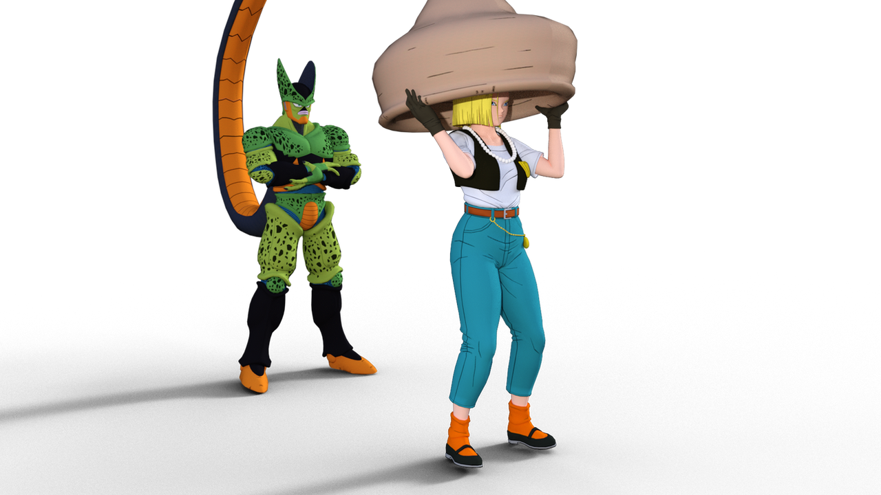 Cell Absorb Android18 2 by 1VoCa1 on DeviantArt