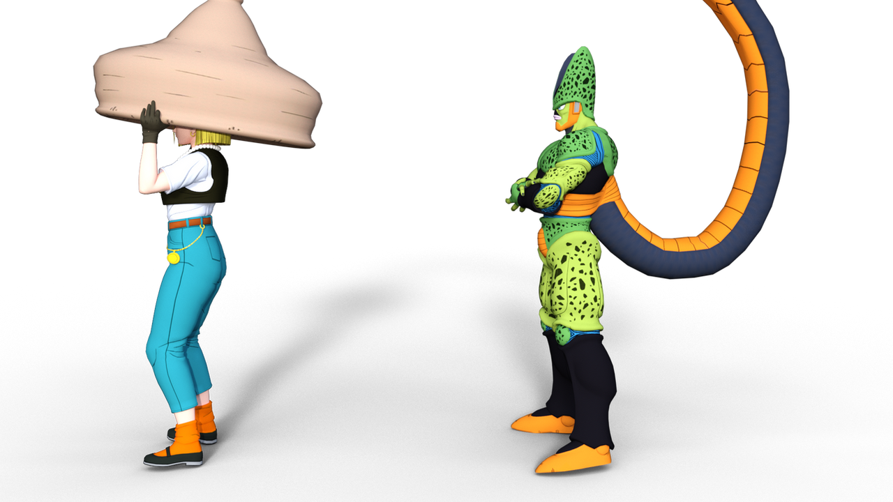 Cell Absorb Android18 2a by 1VoCa1 on DeviantArt