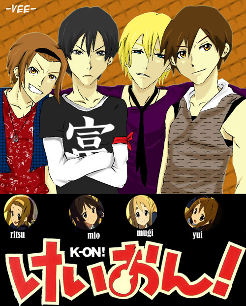 K-ON male version by ABping on DeviantArt