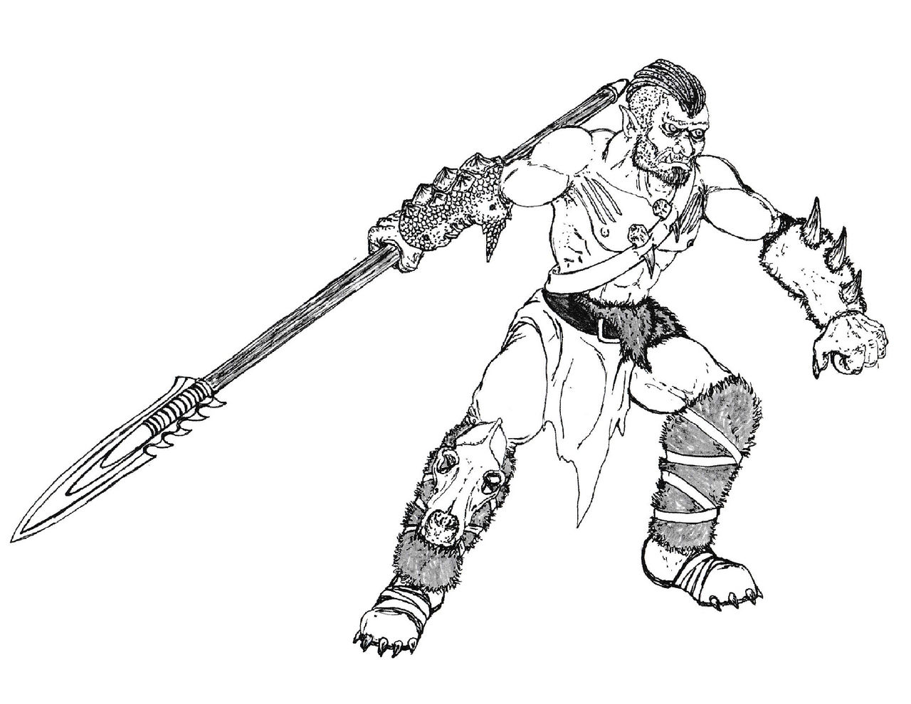 Half Orc Hunter By ImNtDead On DeviantArt