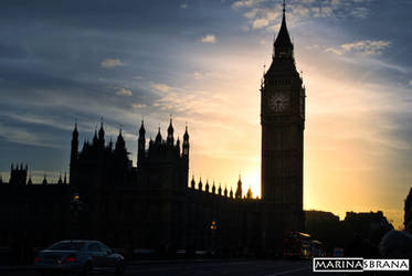 Sunset upon house of parlament