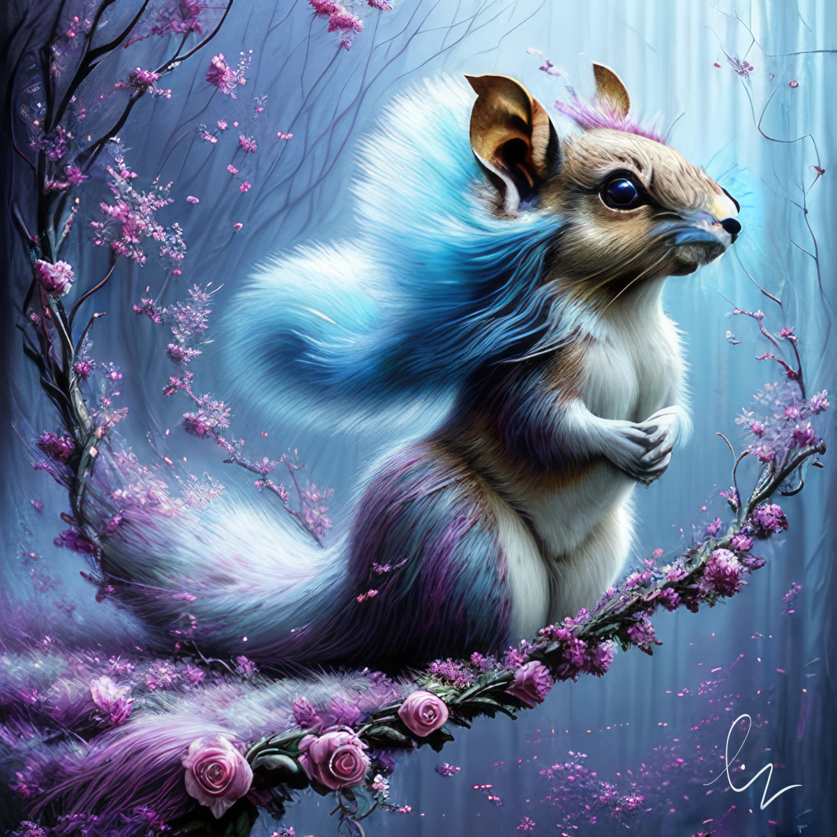 Tiny) Squirrel Avatar - White