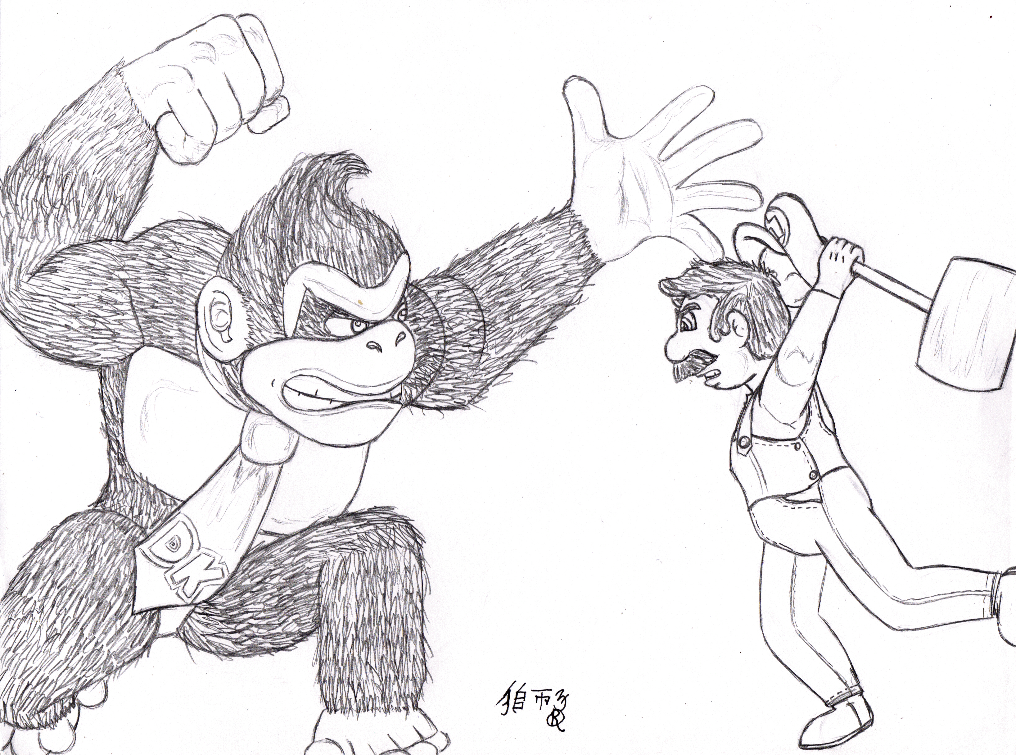 Donkey Kong and Jumpman