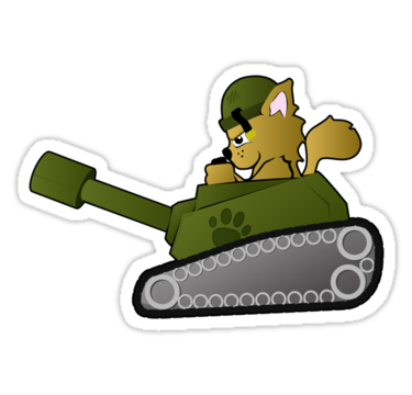 Cat Tank Sticker