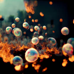 Abstract Fire bubbles