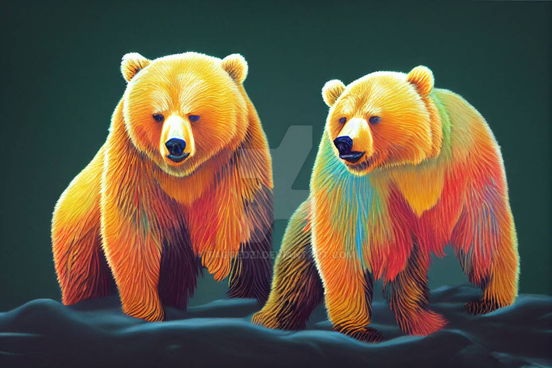 Bear Deviantart Rapper A couple bears by taggedzi on DeviantArt