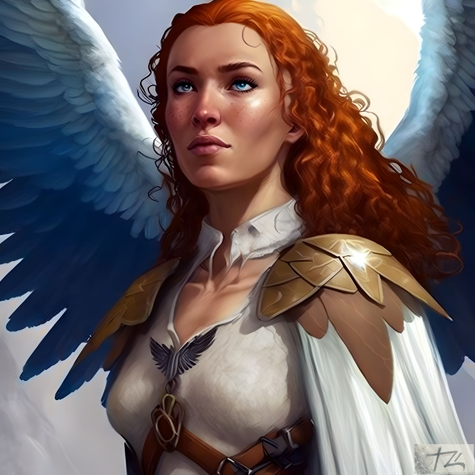 Aasimar Female Cleric by taggedzi on DeviantArt