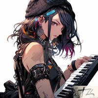 Girl Punk Band 7 - Keyboard