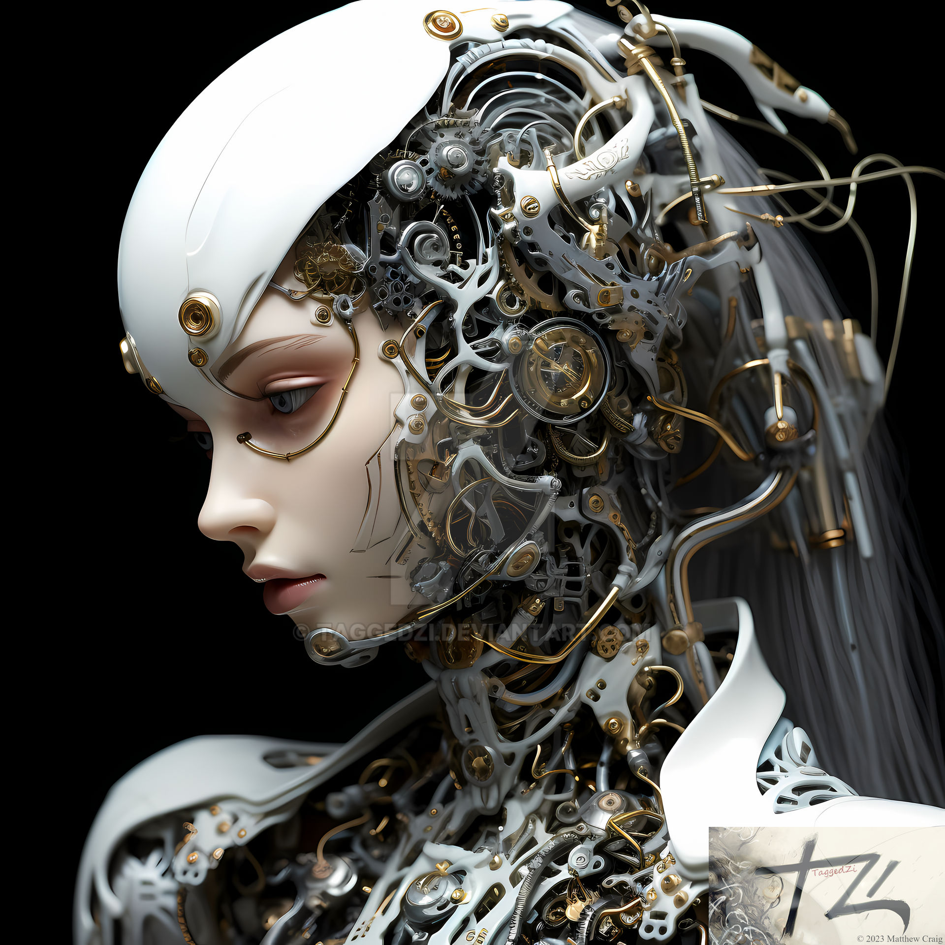 Android Lady Android Woman 1 by taggedzi on DeviantArt