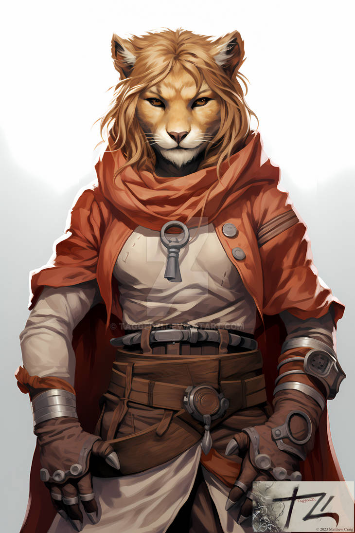 Female Lion Shifter Monk 1 By Taggedzi On DeviantArt female-lion-shifter-monk-1-by-taggedzi-on-deviantart