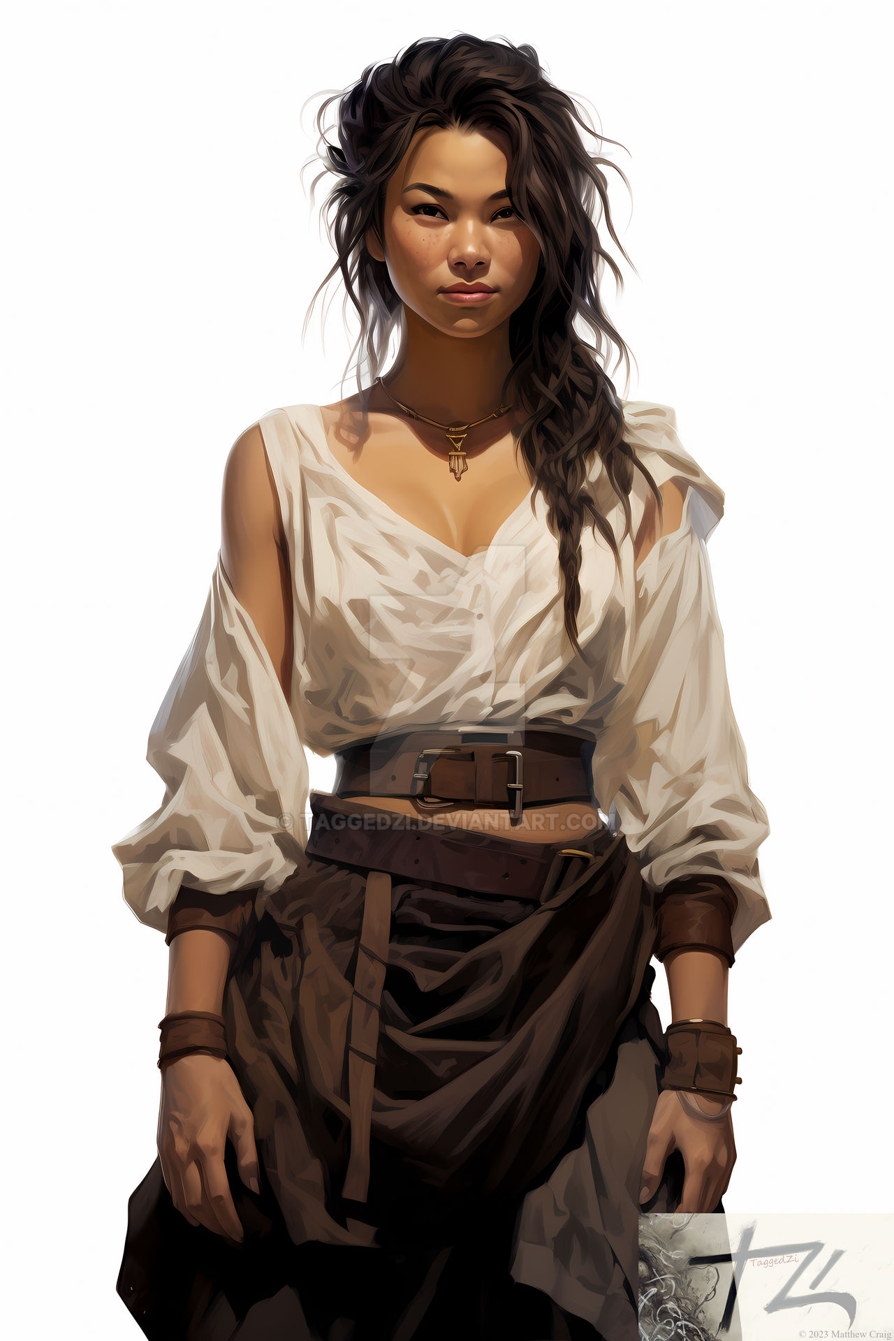 Female Human Monk 4 by taggedzi on DeviantArt