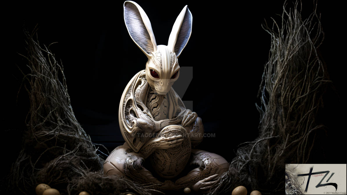 Alien Easter Bunny by taggedzi on DeviantArt
