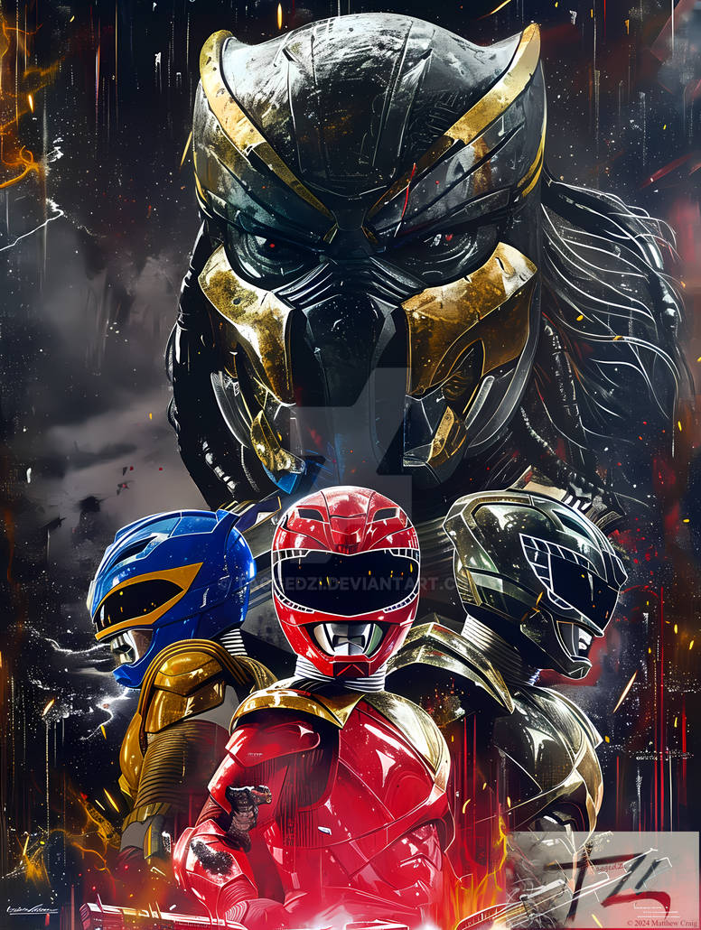 Preadator Vs Mighty Morphing Power Rangers by taggedzi on DeviantArt