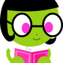 (pbs kids) nerded dot reading a book