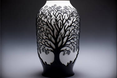 White porcelain vase