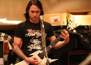 Trivium Back Stage