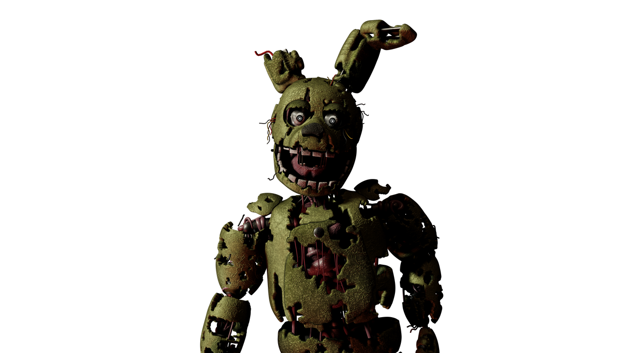 Springtrap Render Recreation Transparent by DinoloverProductions on ...