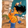 Goku prepares for fight