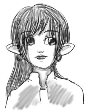 Elf girl sketch